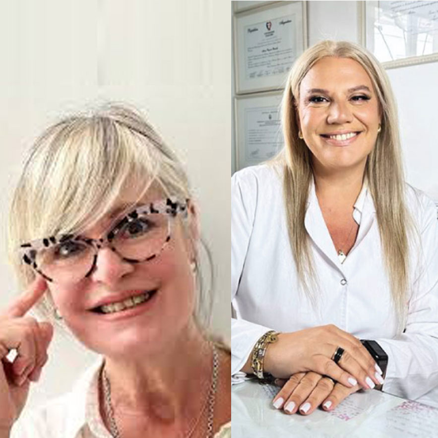 Foto de la Dra. Ana Cappelletti y la Dra. Virginia Busnelli