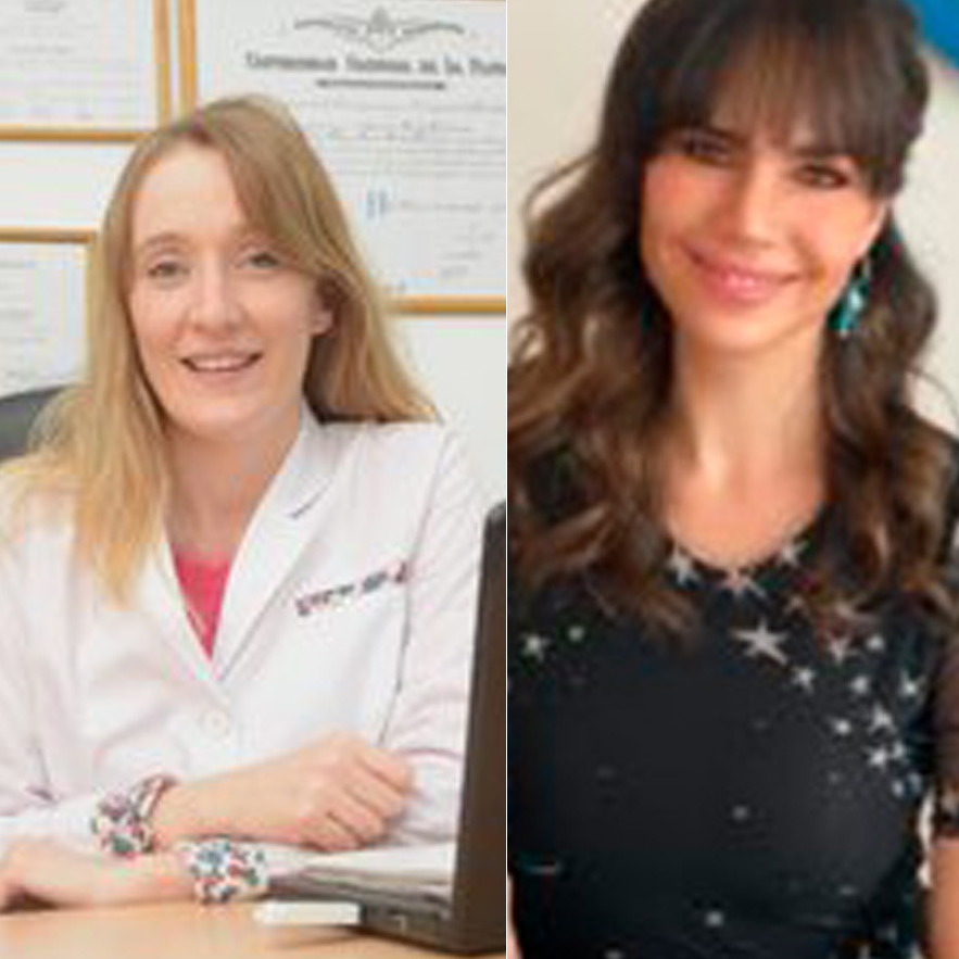 Foto de la Dra. Analía Lofrano y la Lic. Romina Pereiro